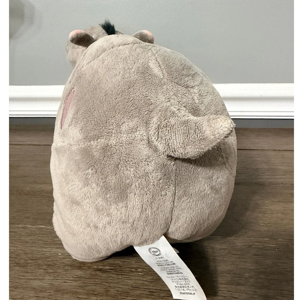 Disney Store Lion Guard Beshte Hippo Plush Stuffed Animal Gray Pink